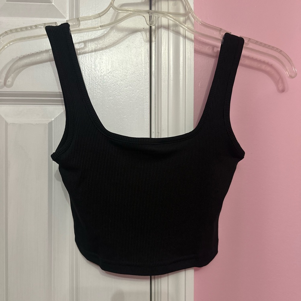 Black SHEIN crop top